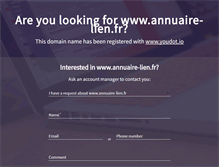 Tablet Screenshot of annuaire-lien.fr